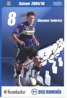 Giovanni Federico  2009/2010  Arminia Bielefeld  Fußball Autogrammkarte original signiert 