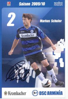 Markus Schuler  2009/2010  Arminia Bielefeld  Fußball Autogrammkarte original signiert 