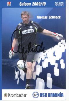 Thomas Schlieck  2009/2010  Arminia Bielefeld  Fußball Autogrammkarte original signiert 