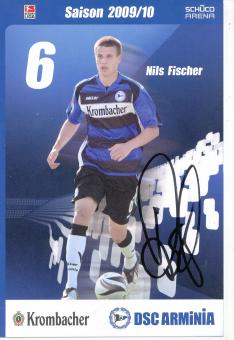 Nils Fischer  2009/2010  Arminia Bielefeld  Fußball Autogrammkarte original signiert 