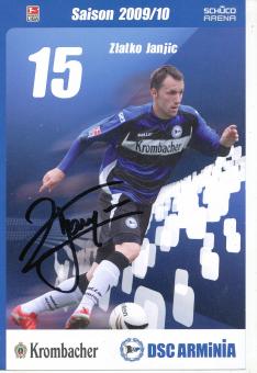 Zlatko Janjic  2009/2010  Arminia Bielefeld  Fußball Autogrammkarte original signiert 
