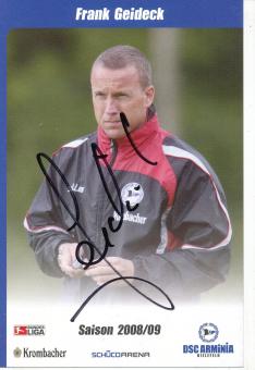 Frank Geideck  2008/2009  Arminia Bielefeld  Fußball Autogrammkarte original signiert 