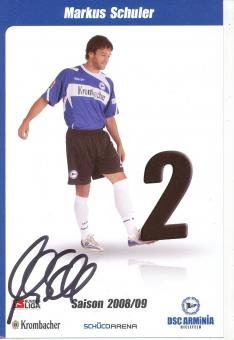 Markus Schuler  2008/2009  Arminia Bielefeld  Fußball Autogrammkarte original signiert 