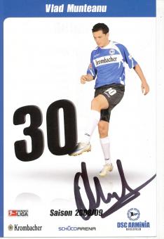 Vlad Munteanu  2008/2009  Arminia Bielefeld  Fußball Autogrammkarte original signiert 