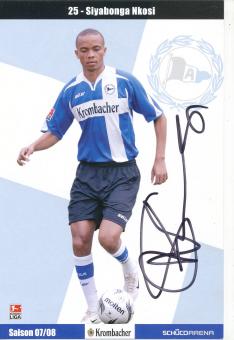 Siyabonga Nkosi  2007/2008  Arminia Bielefeld  Fußball Autogrammkarte original signiert 