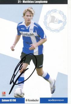Matthias Langkamp  2007/2008  Arminia Bielefeld  Fußball Autogrammkarte original signiert 