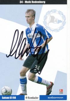 Maik Rodenberg  2007/2008  Arminia Bielefeld  Fußball Autogrammkarte original signiert 