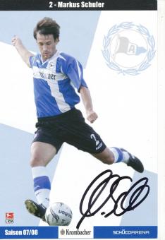 Markus Schuler  2007/2008  Arminia Bielefeld  Fußball Autogrammkarte original signiert 