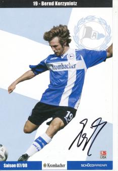 Bernd Korzynietz  2007/2008  Arminia Bielefeld  Fußball Autogrammkarte original signiert 