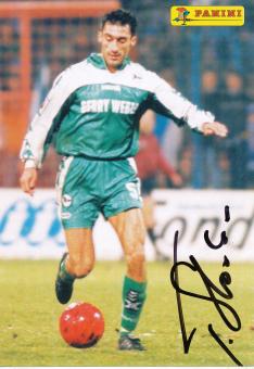 Thomas Stratos   1997/1998  Arminia Bielefeld  Fußball Autogrammkarte original signiert 