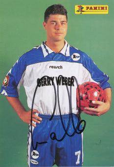 Peter Quallo  1996/1997  Arminia Bielefeld  Fußball Autogrammkarte original signiert 