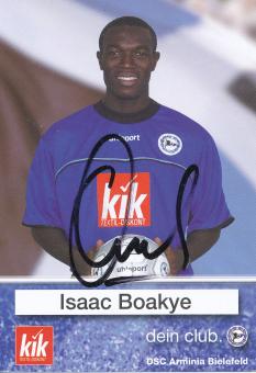 Isaac Boakye   2003/2004  Arminia Bielefeld  Fußball Autogrammkarte original signiert 