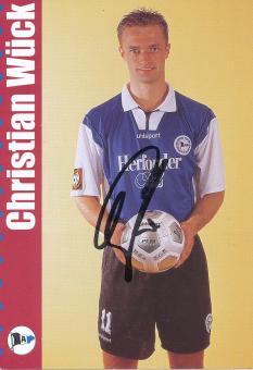 Christian Wück   2000/2001  Arminia Bielefeld  Fußball Autogrammkarte original signiert 
