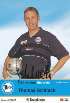 Thomas Schlieck  2004/2005  Arminia Bielefeld  Fußball Autogrammkarte original signiert 