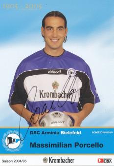 Massimilian Porcello  2004/2005  Arminia Bielefeld  Fußball Autogrammkarte original signiert 