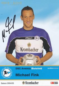 Michael Fink  2004/2005  Arminia Bielefeld  Fußball Autogrammkarte original signiert 