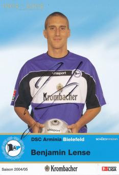 Benjamin Lense  2004/2005  Arminia Bielefeld  Fußball Autogrammkarte original signiert 