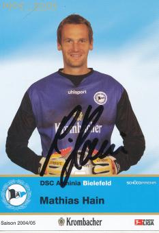 Mathias Hain  2004/2005  Arminia Bielefeld  Fußball Autogrammkarte original signiert 