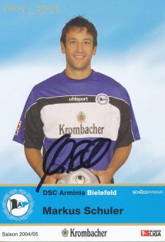 Markus Schuler  2004/2005  Arminia Bielefeld  Fußball Autogrammkarte original signiert 