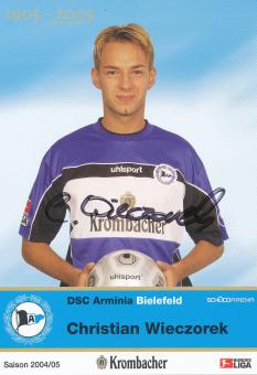 Christian Wieczorek  2004/2005  Arminia Bielefeld  Fußball Autogrammkarte original signiert 
