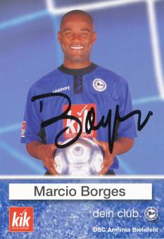 Marcio Borges  2002/2003  Arminia Bielefeld  Fußball Autogrammkarte original signiert 
