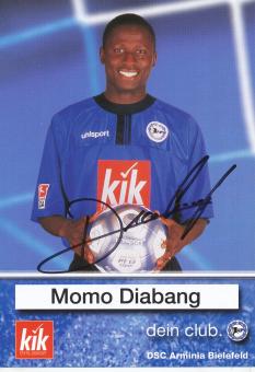 Momo Diabang  2002/2003  Arminia Bielefeld  Fußball Autogrammkarte original signiert 