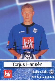 Torus Hansen  2002/2003  Arminia Bielefeld  Fußball Autogrammkarte original signiert 