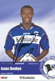 Isaac Boakye  2005/2006  Arminia Bielefeld  Fußball Autogrammkarte original signiert 