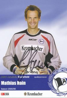 Mathias Hain  2005/2006  Arminia Bielefeld  Fußball Autogrammkarte original signiert 
