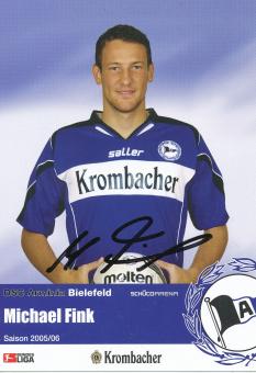 Michael Fink  2005/2006  Arminia Bielefeld  Fußball Autogrammkarte original signiert 