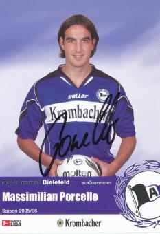 Massimilian Porcello  2005/2006  Arminia Bielefeld  Fußball Autogrammkarte original signiert 