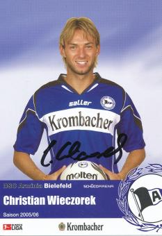Christian Wieczorek  2005/2006  Arminia Bielefeld  Fußball Autogrammkarte original signiert 