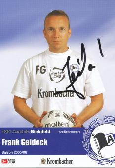 Frank Geideck  2005/2006  Arminia Bielefeld  Fußball Autogrammkarte original signiert 