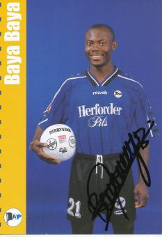 Baya Baya  1999/2000  Arminia Bielefeld  Fußball Autogrammkarte original signiert 