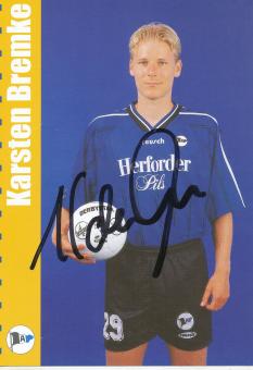 Karsten Bremke  1999/2000  Arminia Bielefeld  Fußball Autogrammkarte original signiert 