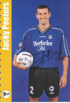 Jacky Peeters  1999/2000  Arminia Bielefeld  Fußball Autogrammkarte original signiert 
