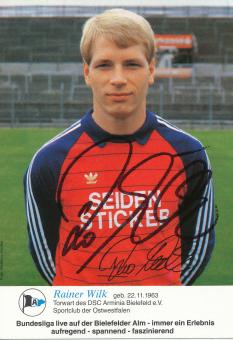 Rainer Wilk  1983/1984  Arminia Bielefeld  Fußball Autogrammkarte original signiert 