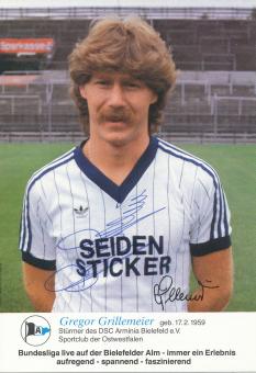 Gregor Grillemeier  1983/1984  Arminia Bielefeld  Fußball Autogrammkarte original signiert 