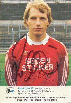 Rainer Wilk  1984/1985  Arminia Bielefeld  Fußball Autogrammkarte original signiert 