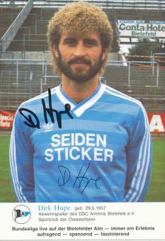 Dirk Hupe  1984/1985  Arminia Bielefeld  Fußball Autogrammkarte original signiert 