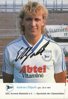 Andreas Ellguth  1985/1986  Arminia Bielefeld  Fußball Autogrammkarte original signiert 