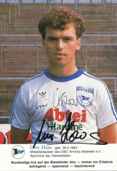 Uwe Haas  1985/1986  Arminia Bielefeld  Fußball Autogrammkarte original signiert 