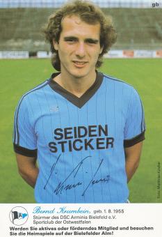 Bernd Krumbein  1982/1983  Arminia Bielefeld  Fußball Autogrammkarte Druck signiert 