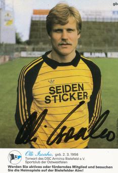 Olli Isoaho  1982/1983  Arminia Bielefeld  Fußball Autogrammkarte original signiert 