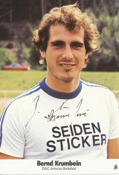Bernd Krumbein  1981/1982  Arminia Bielefeld  Fußball Autogrammkarte original signiert 