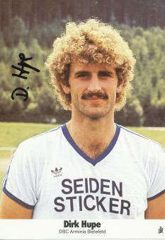 Dirk Hupe  1981/1982  Arminia Bielefeld  Fußball Autogrammkarte original signiert 