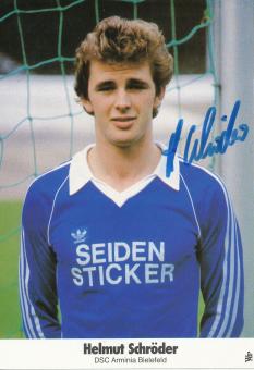 Helmut Schröder  1979/1980  Arminia Bielefeld  Fußball Autogrammkarte original signiert 