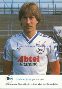 Joachim Krug   Arminia Bielefeld  Fußball Autogrammkarte original signiert 