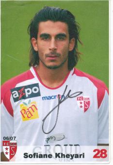 Sofiane Kheyari  2006/2007  FC Sion  Fußball Autogrammkarte  original signiert 