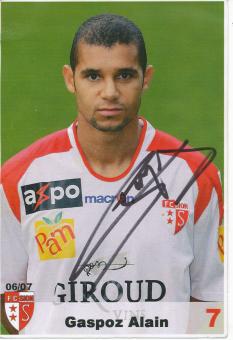 Gaspoz Alain  2006/2007  FC Sion  Fußball Autogrammkarte  original signiert 